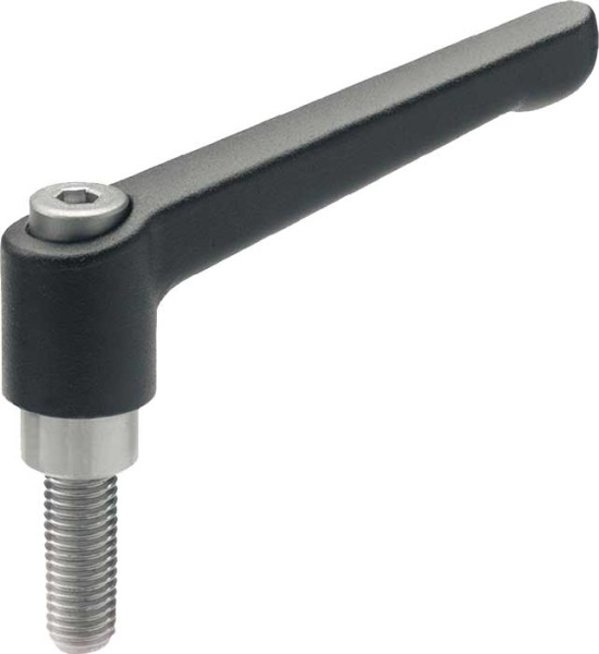 Klemmhebel Ganter Norm verstellbar mit Aussengewinde GN 300.1