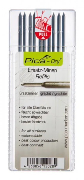 Ersatz-Minen Pica-Multi-Use Graphit, Packung à 10 Stück