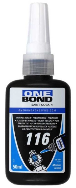 Demontierbare Gewindesicherung mittelviskos OneBond 116 50 ml 78072764220 Loctite 243 medium