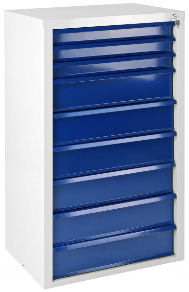 Schubladenschränke lichtblau (RAL 5012) METEC mit 9 Schubladen 24772