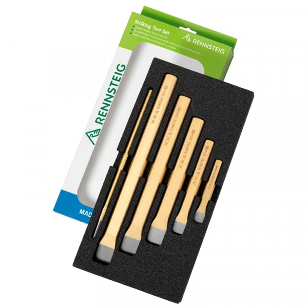 Flachmeissel-Set 6-tlg mit Einlage RENNSTEIG 421 010 0 UES