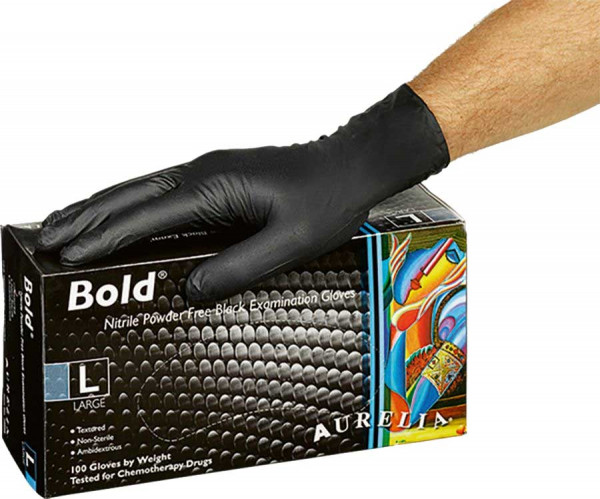 Einweghandschuhe AURELIA Bold Nitril texturiert ungepudert