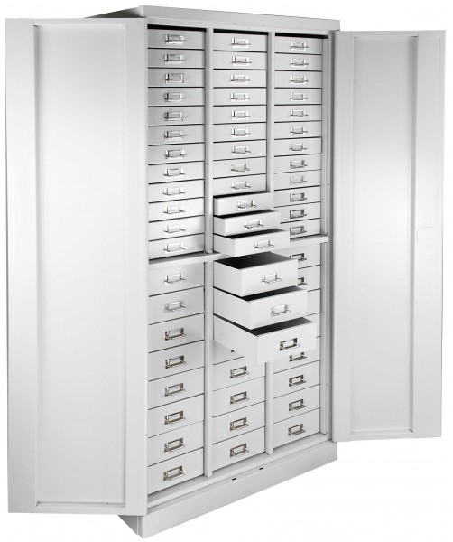 Schubladenschrank METEC SLS 3X20 Lichtgrau (RAL 7035) 40662